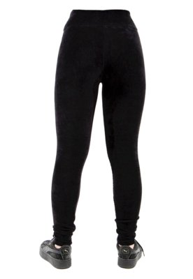Calça Legging Veludo Cotelê Moda Inverno Cintura Cós Alta Quente RLC Modas Preto