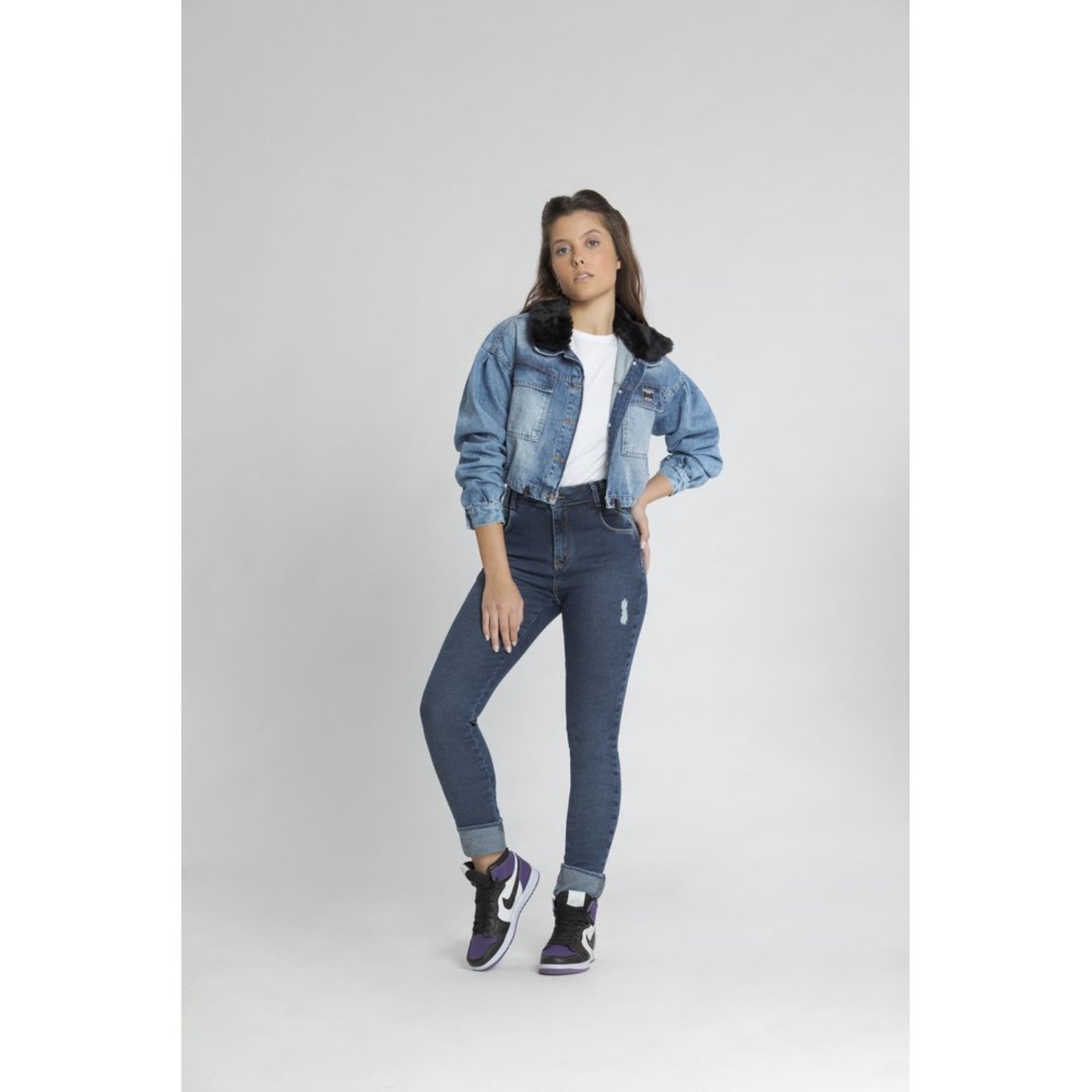 Calça Jeans Infantil Feminino Menina Premium Nova Top - Azul