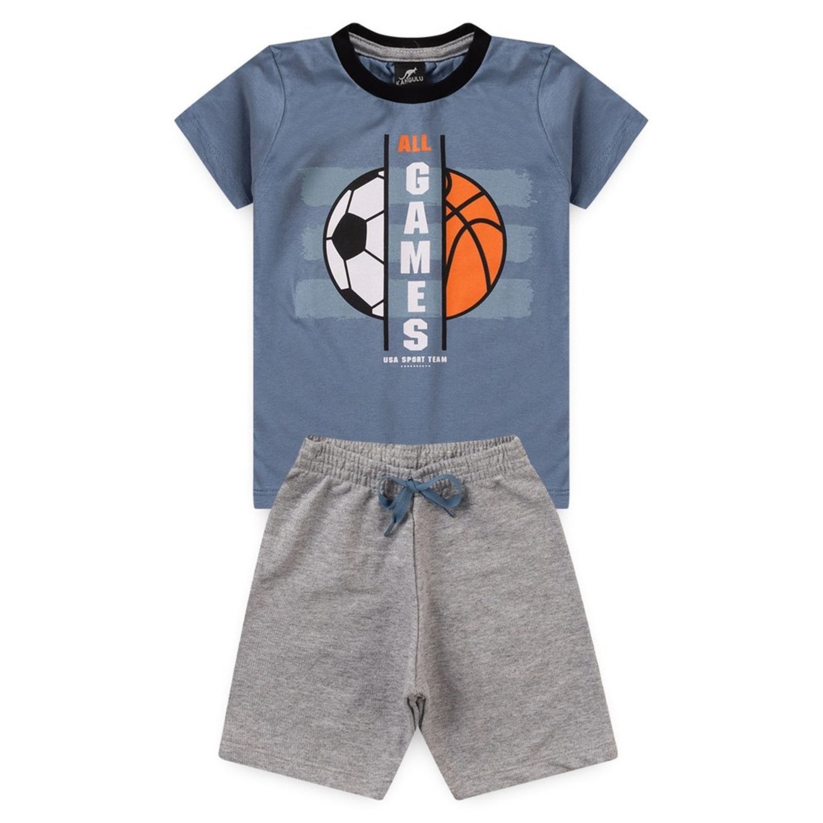 Conjunto Infantil Menino Game Kangulu Branco