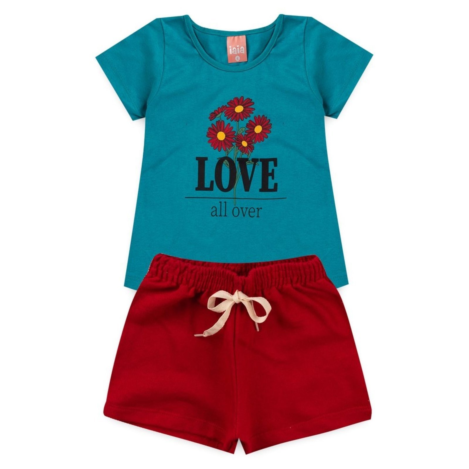 Conjunto Infantil Verão Menina Love Iaia