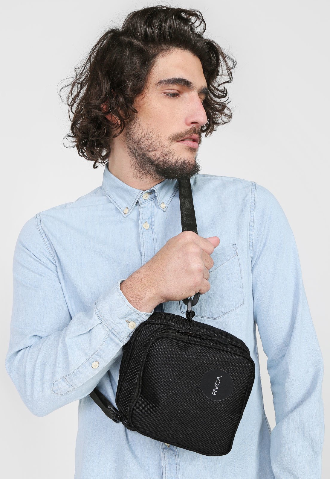 rvca camera bolsa