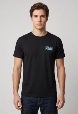 Camiseta Masculina RVCA Rame Up Preta