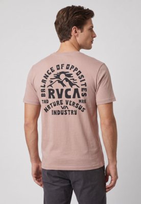Camiseta Masculina RVCA Ridge SS Rosa