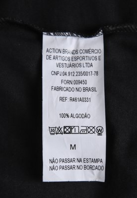 Camiseta Masculina RVCA VA Code Preta