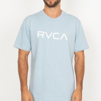 Camiseta RVCA Big RVCA WT26 Masculina Azul Claro