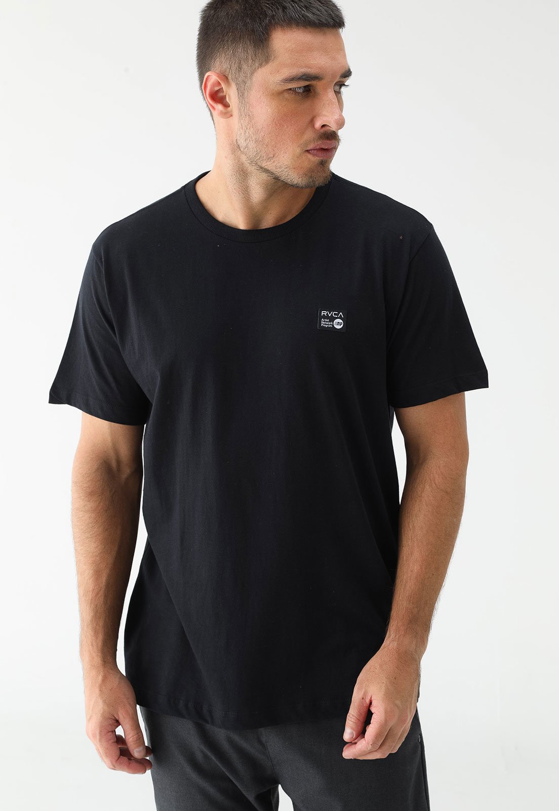 Camiseta RVCA Logo Preta