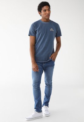 Camiseta RVCA Reta Speed Eagle Azul