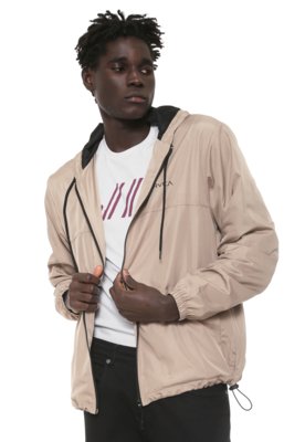 Jaqueta Corta Vento RVCA New Hex Bege Menor preço em Jaqueta Corta Vento RVCA New Hex Bege