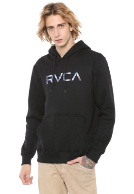 rvca zip up moletom com capuz