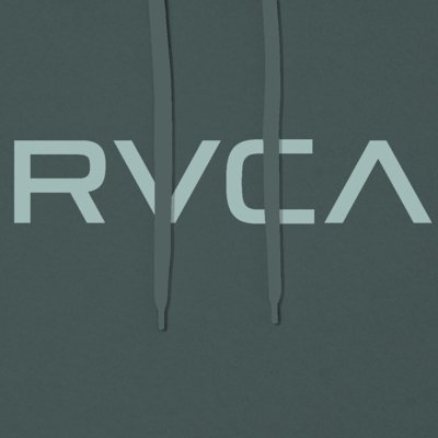 Moletom RVCA Canguru Big RVCA 270G WT25 Verde Escuro