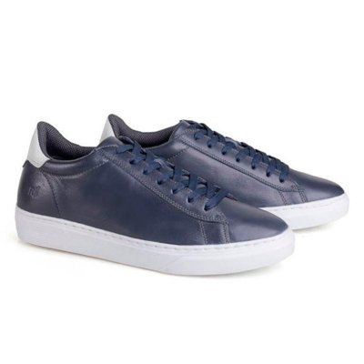 Sapato Social Rafarillo Couro Fly Você + Alto Azul Marinho