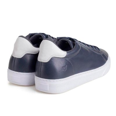 Sapato Social Rafarillo Couro Fly Você + Alto Azul Marinho