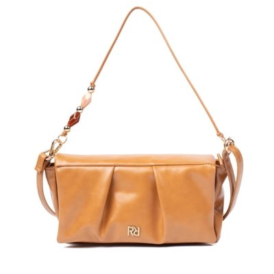 Bolsa Feminina Rafitthy Tiracolo Flap Caramelo