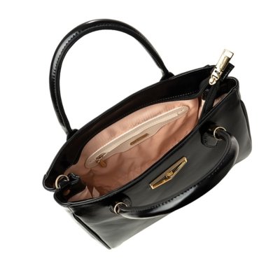 Bolsa Feminina Rafitthy Tote Estruturada Média Preto