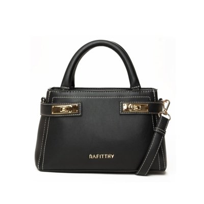 RIKO　黒　38 Bolsa Feminina Rafitthy Tiracolo Pequena Verniz Preto | Dafiti