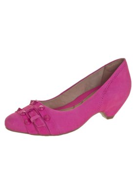 sapato pink salto baixo
