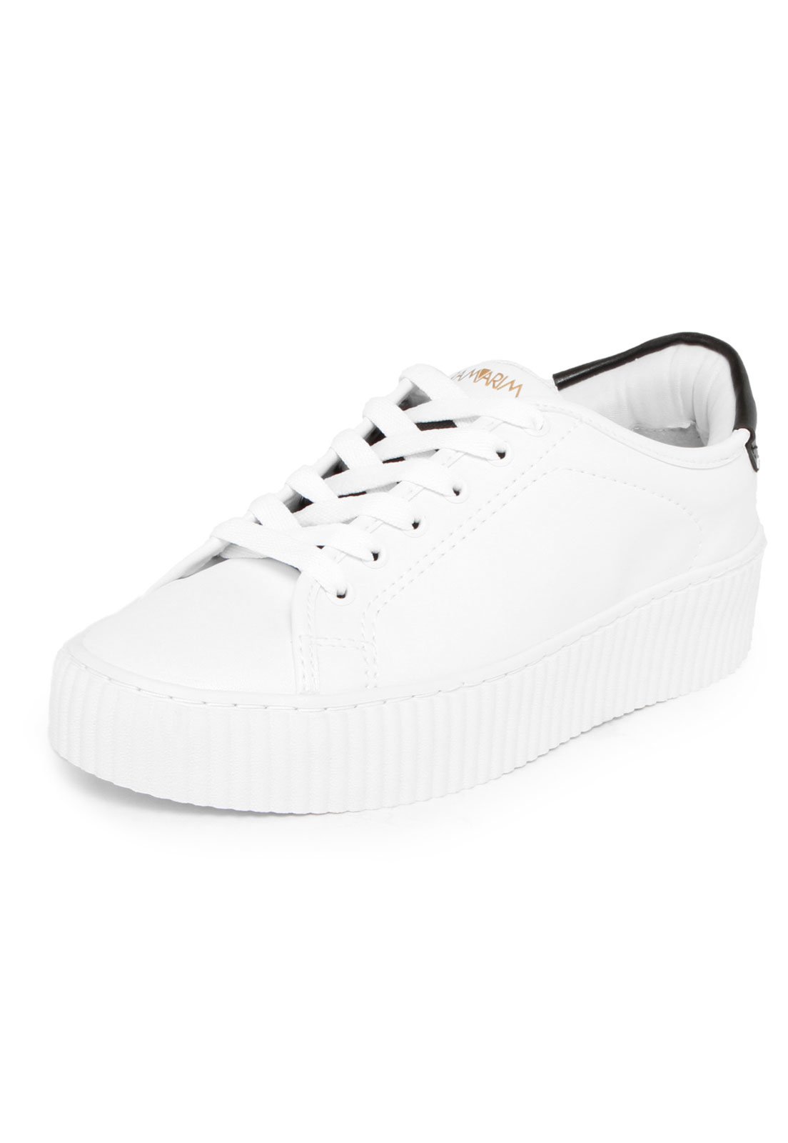 tenis preto com cadarço branco feminino