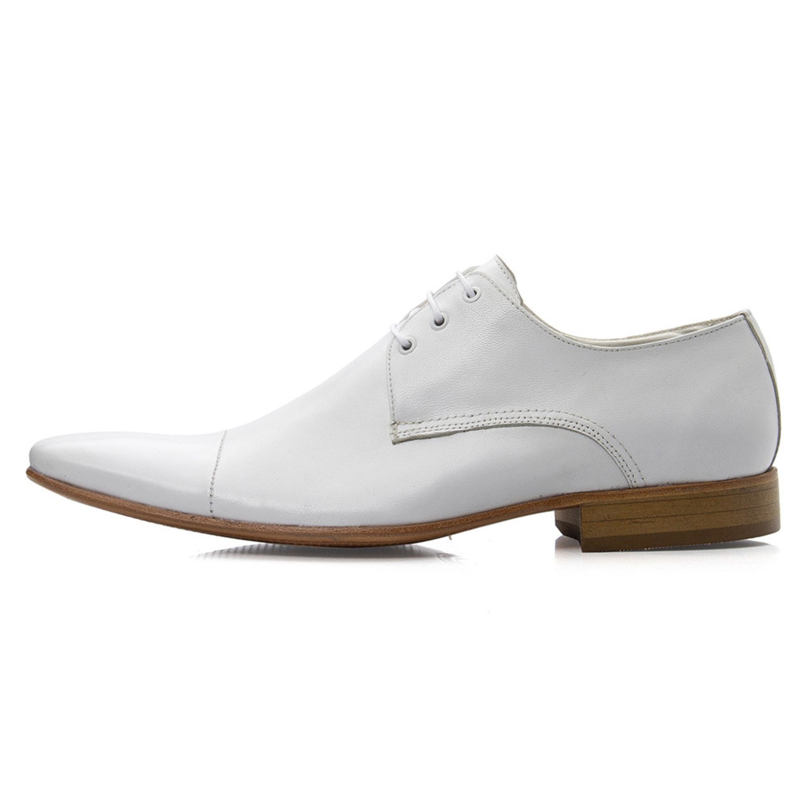 sapato couro branco