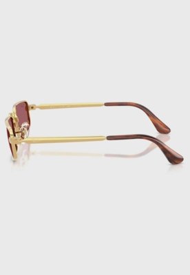 Óculos de Sol Feminino Ray-Ban Retangular Lente Rosa