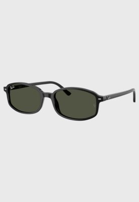 Óculos de Sol Feminino Ray-Ban Retangular Preto