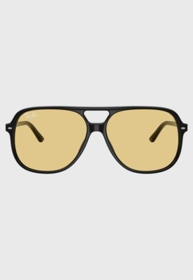 Óculos de Sol Ray-Ban Retangular Acetato Preto