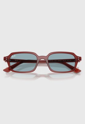 Óculos de Sol Ray-Ban Retangular Vermelho