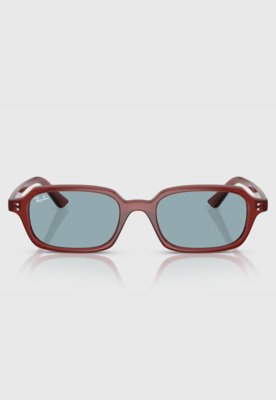 Óculos de Sol Ray-Ban Retangular Vermelho