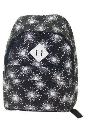Mochila Real Arte Flocos P&B Menor preço em Mochila Real Arte Flocos P&B