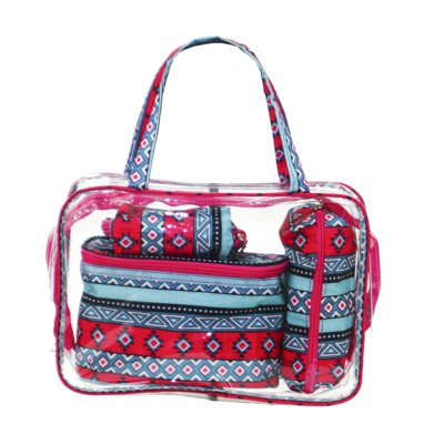 Necessaire Grande Real Arte Étnica Rosa Menor preço em Necessaire Grande Real Arte Étnica Rosa