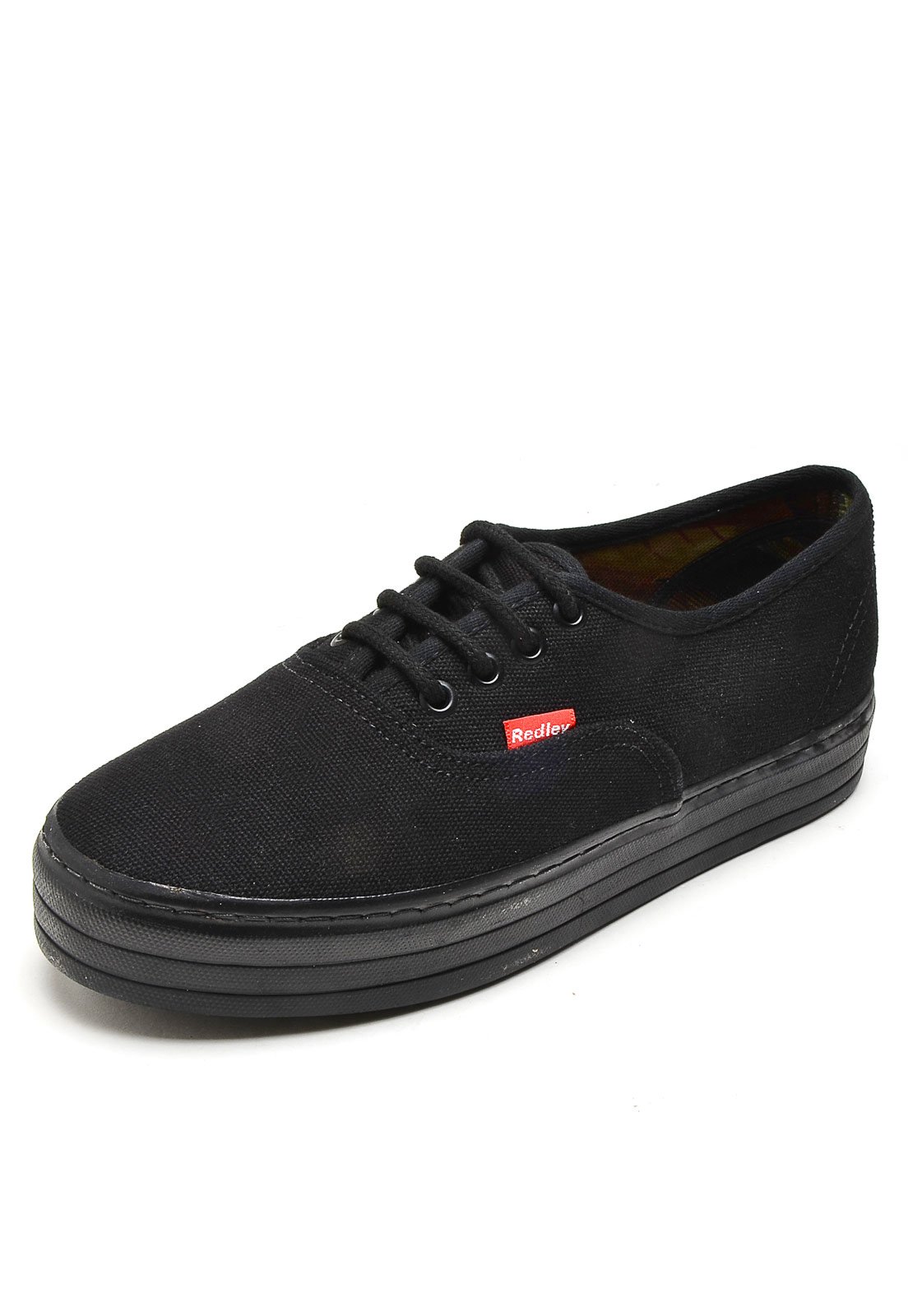 tenis redley preto monocromo