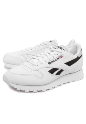 Reebok classic hot sale preto e branco