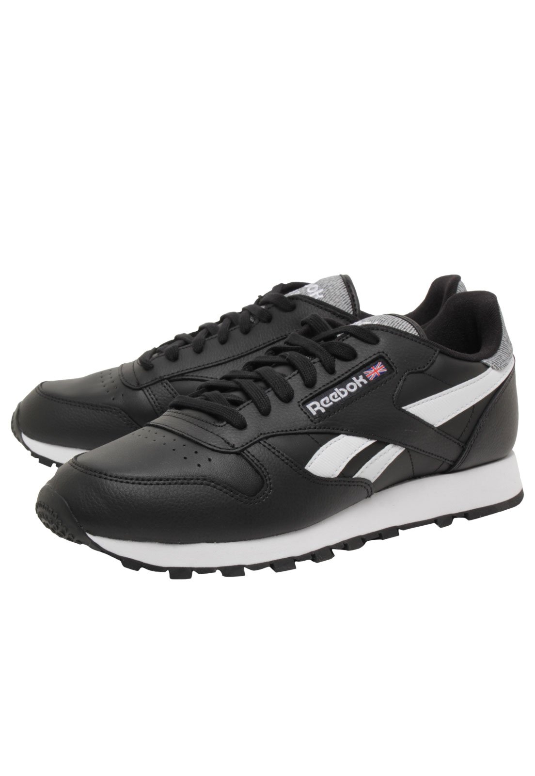 Tenis reebok hot sale preto e branco