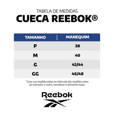 Kit 10 Cuecas Boxer Reebok Microfibra Sortida