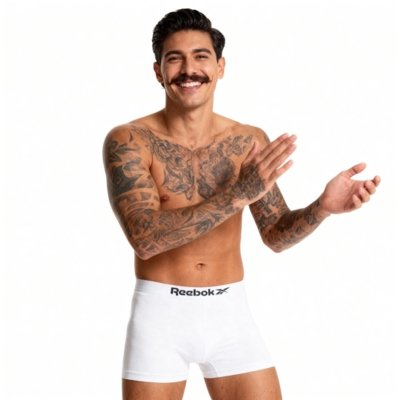 Kit 5 Cuecas Boxer Reebok Microfibra Sortida