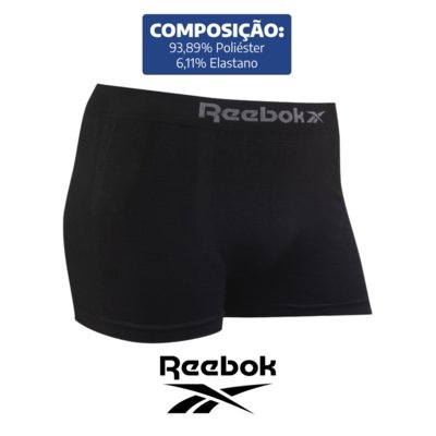 Kit 5 Cuecas Reebok Boxer Classic Microfibra Sortido
