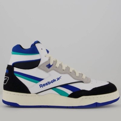 Tênis Reebok BB 4000 II Mid Branco e Azul | Dafiti