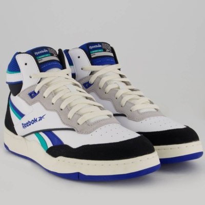 Tênis Reebok BB 4000 II Mid Branco e Azul