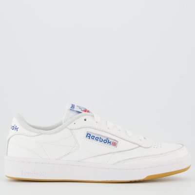Tênis Reebok Club C 85 Branco e Azul