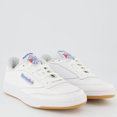 Tênis Reebok Club C 85 Branco e Azul