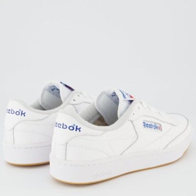 Tênis Reebok Club C 85 Branco e Azul