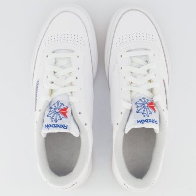 Tênis Reebok Club C 85 Branco e Azul