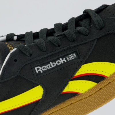 Tênis Reebok Club C Grounds Preto e Amarelo