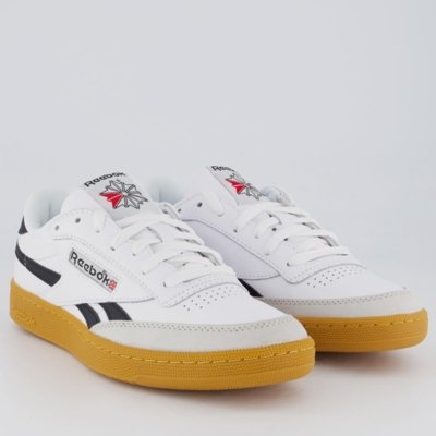 Tênis Reebok Club C Revenge Branco e Preto