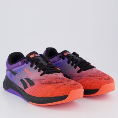 Tênis Reebok Nano X5 Roxo e Laranja