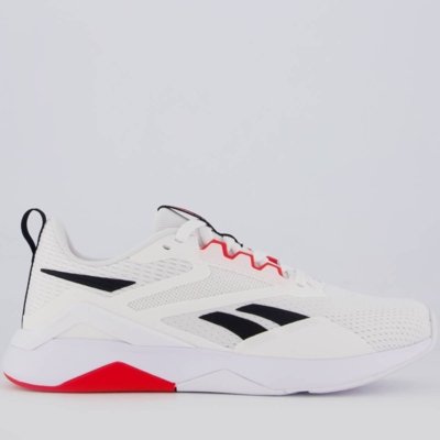 Tênis Reebok Nanoflex TR V2 Branco e Vermelho - Compre Agora