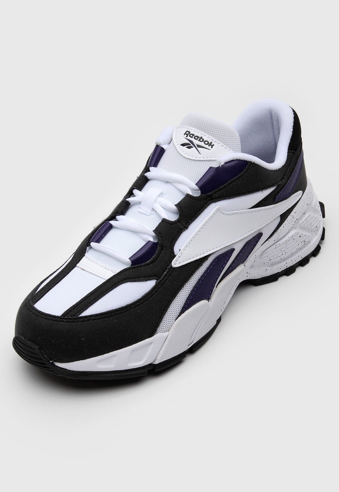 Tenis reebok hot sale preto e branco