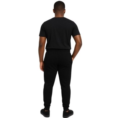 Calça Moletom Masculina Reflexo Íntimo Slim Jogger Com Bolso Preta