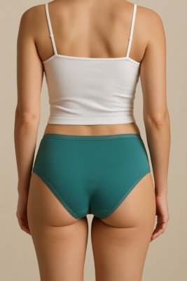 Kit 3 Calcinha Calçola Reflexo Íntimo Plus Size Cintura Alta Com Renda Cores Sortidas