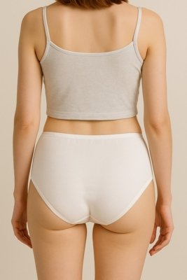 Kit 3 Calcinha Calçola Reflexo Íntimo Plus Size Cintura Alta Com Renda Cores Sortidas