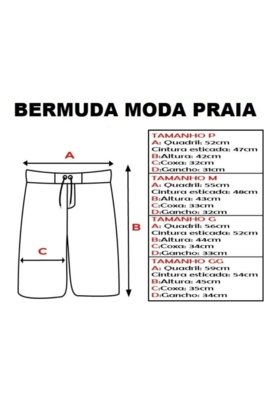 Kit 2 Short Bermuda Moda Praia Tactel Liso Relaxado